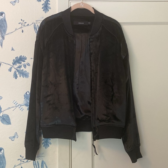J Brand Liquid Velvet Bomber - Picture 2 of 5